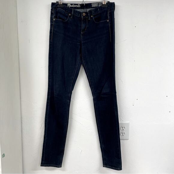 Madewell Skinny Skinny Dark Wash Mens Jeans Womens 28 x 32 Blue Denim - Picture 1 of 11